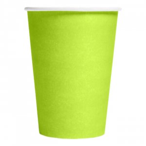 Pappmuggar - Limegr�na - 8-pack