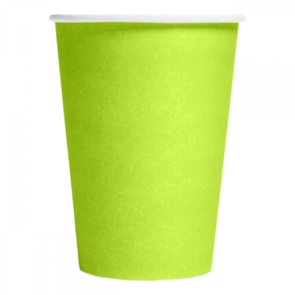 Pappmuggar - Limegr�na - 8-pack