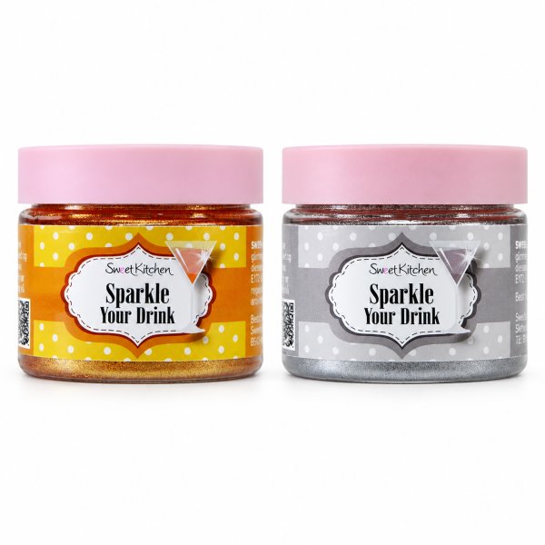 Drinkglitter�- Silver & Guld - 2 x 10g