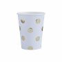 Pappmuggar - Golden Dots - 8-pack