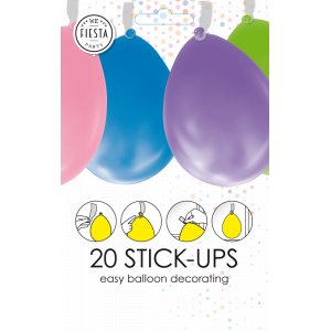 Ballongtillbeh�r - Ballongtejp/Ballongupph�ngare - 20 st