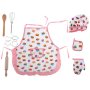 Kockset f�r barn med f�rkl�de, kockm�ssa och tillbeh�r