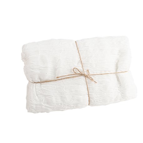 Bordsl�pare i tyg - Vit - 90 cm x 3 m