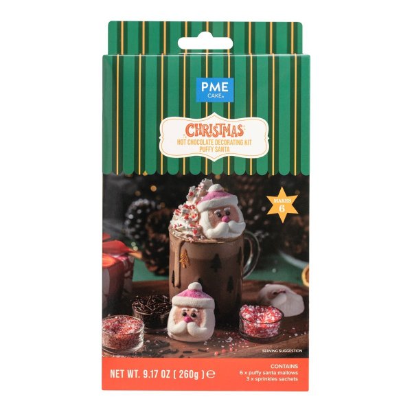 Dekoration till varm choklad - Tomte - Strössel - PME Dekoration till varm choklad - Tomte - Strössel - PME