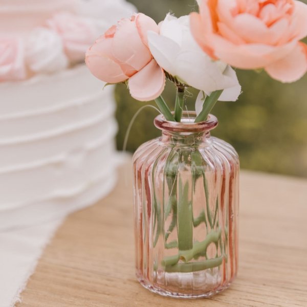 Vas i glas - Rosa - �6,2 x 10 cm / 190 ml