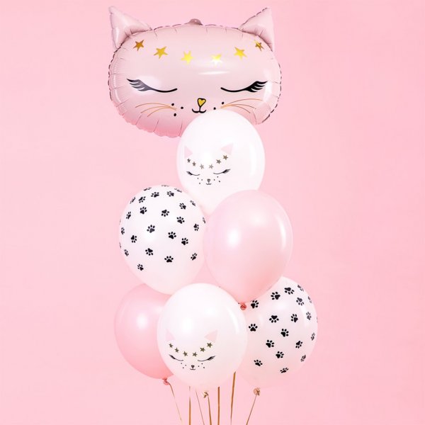 Ballongbukett - Cat Party - 6-pack