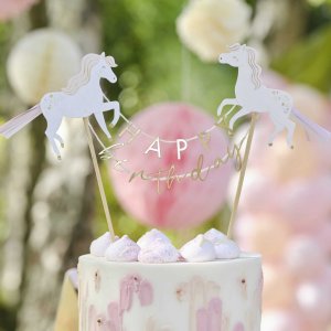 Cake Topper - Happy Birthday - Prinsesskalas