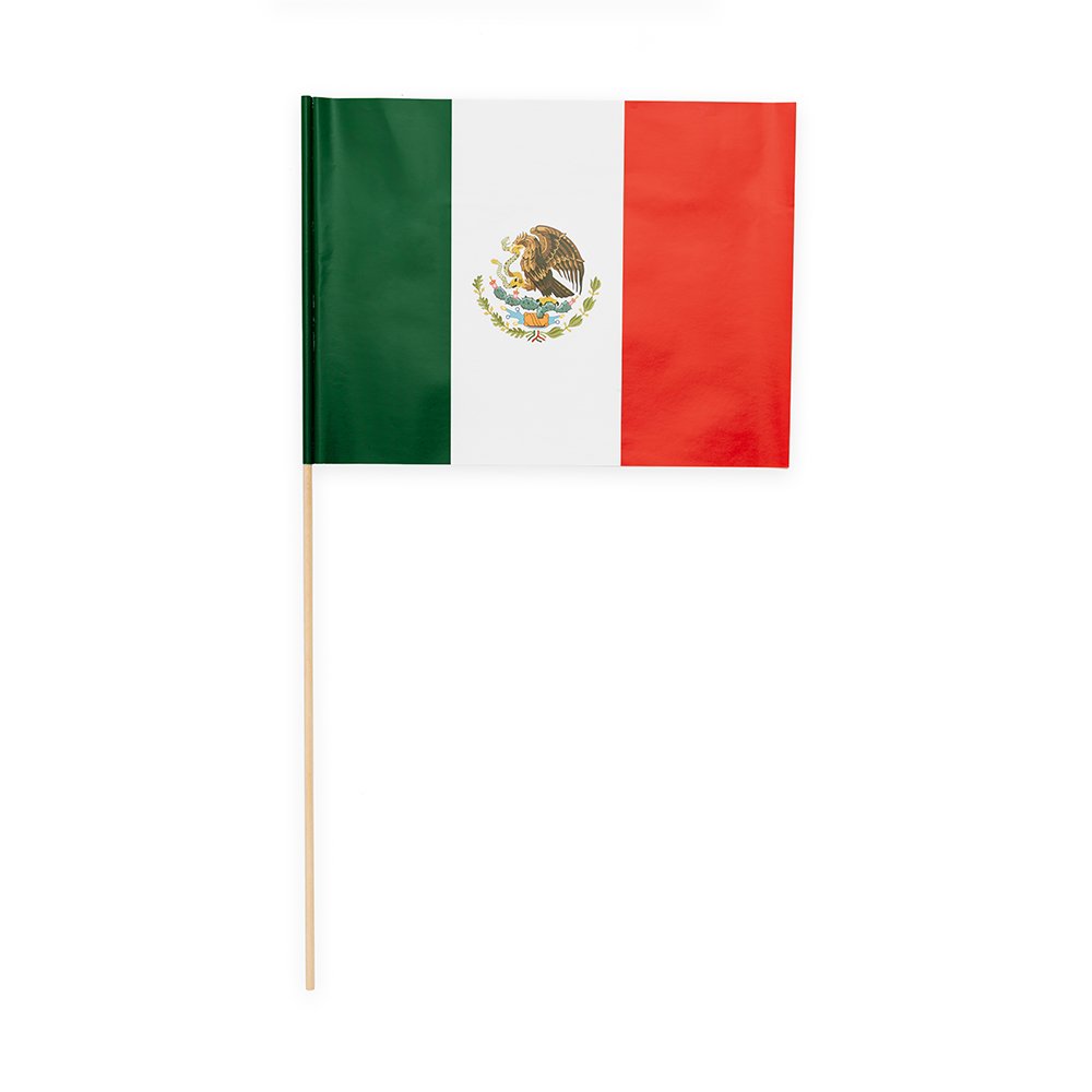 Pappersflaggor - Mexiko - 20x30 cm - 10-pack - Mexico, Länder