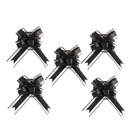 Dekorationsrosetter - Svart - 5-pack