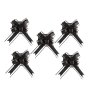 Dekorationsrosetter - Svart - 5-pack