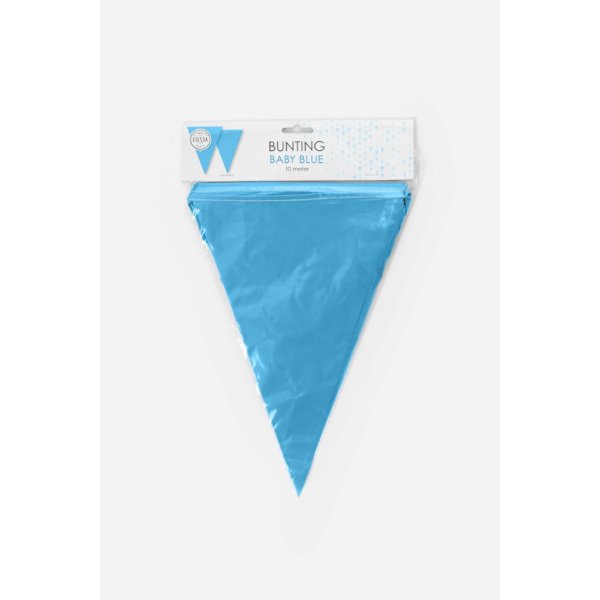 Flaggirlang - Baby Blue - 20x30 cm flaggor - 10 m