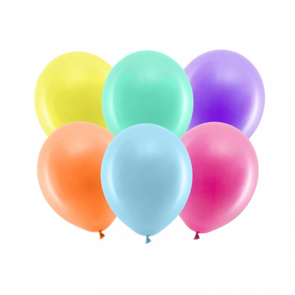 Enfrgade ballonger - Standard 30 cm - Pastellmix - 10-pack