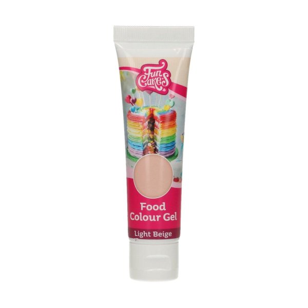 Pastaf�rg Ljusbeige - Light beige - Gel - 30g - FunCakes
