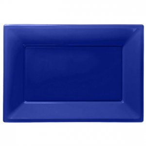 Serveringsfat - Bl� - 3-pack