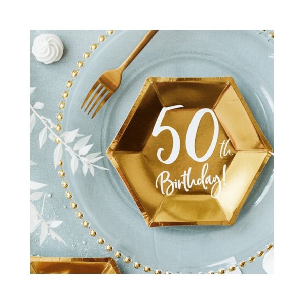 Pappersassietter 50 �r Guld