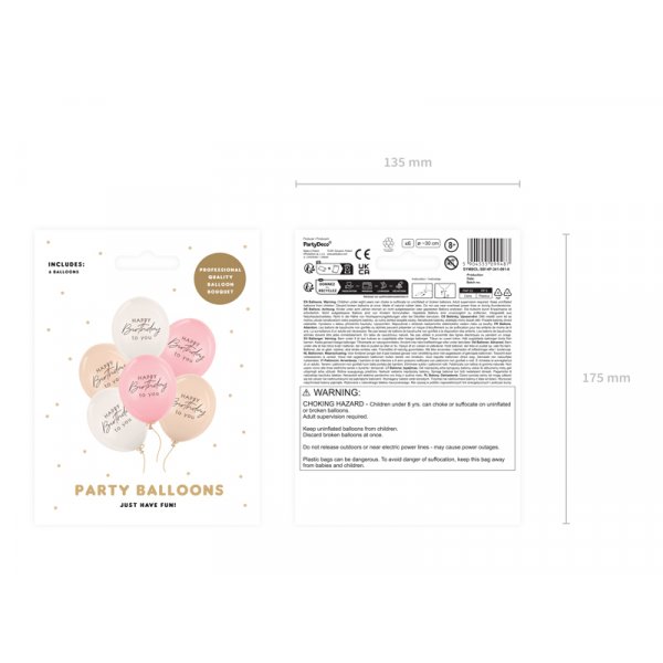 Ballonger - Rosa mix - 30 cm