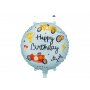Folieballong - Happy Birthday - Racing - 35 cm