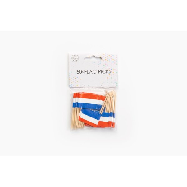 Partypicks - Flagga - Holland - 50 st Partypicks - Flagga - Holland - 50 st