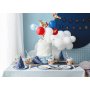 Partyhattar - Bl med stjrnor - 6-pack