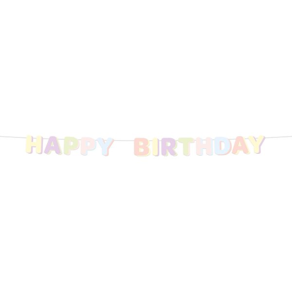 Girlang - Happy Birthday - Pastell