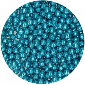 Krispiga chokladpärlor - Metallic Blue - Funcakes - 60 g