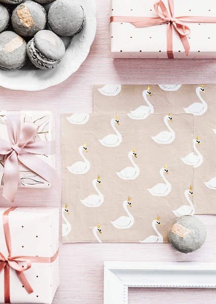 Servetter - Lovely swan - 20-pack