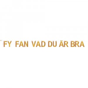 Banner - Fy Fan Vad Du �r Bra
