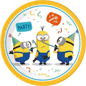 Papptallrikar - Minions - 23 cm - 8-pack