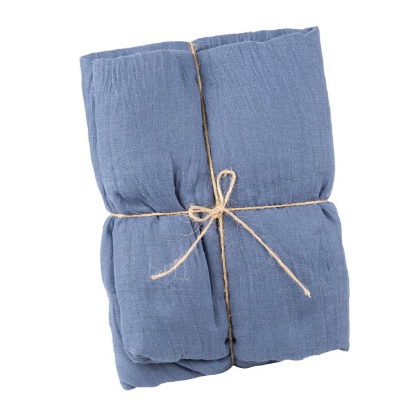 Bordsl�pare i tyg - M�rkbl� - 90 cm x 3 m