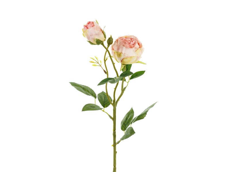 Konstgjord blomma ros - Ljusrosa puderton - Konstgjorda blommor, Bröllopsdekorationer