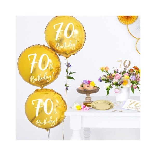 Folieballong Guld 70 �r