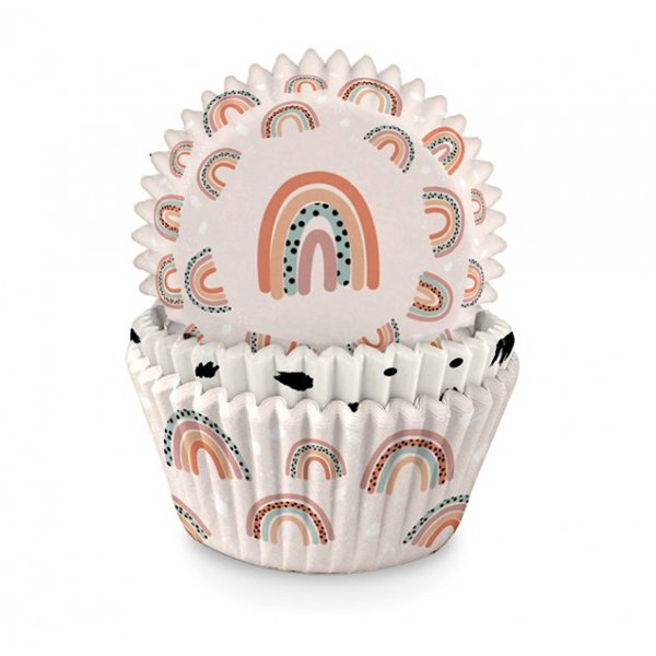 Muffinsformar - Boho Rainbow - 75-pack