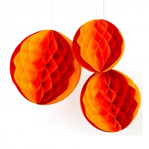 Honeycomb - 3-pack - Orange Honeycomb - 3-pack - Orange