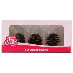 Funcakes - Chokladdekorationer – Kottar - 3 st Funcakes - Chokladdekorationer – Kottar - 3 st