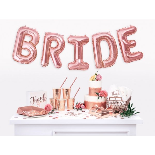 Papptallrikar - Bride squad - Roséguld - 6-pack Papptallrikar - Bride squad - Roséguld - 6-pack