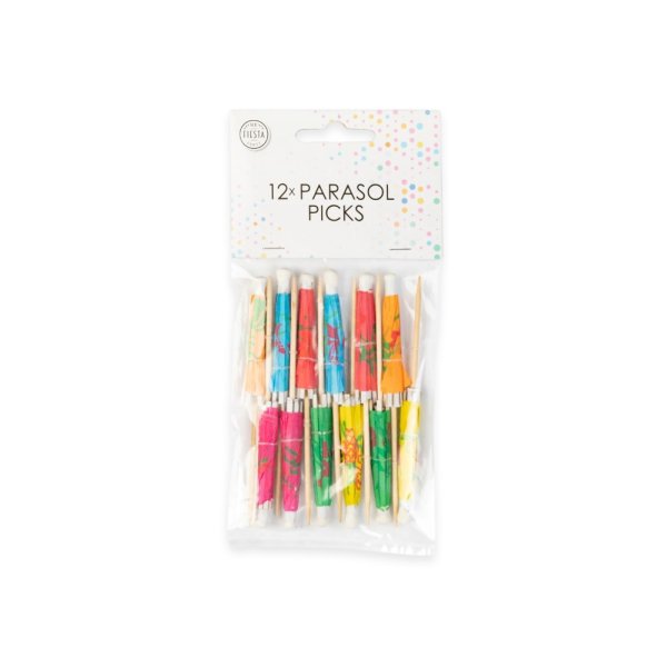 Paraplypinnar - Mixade färger - 12-pack Paraplypinnar - Mixade färger - 12-pack