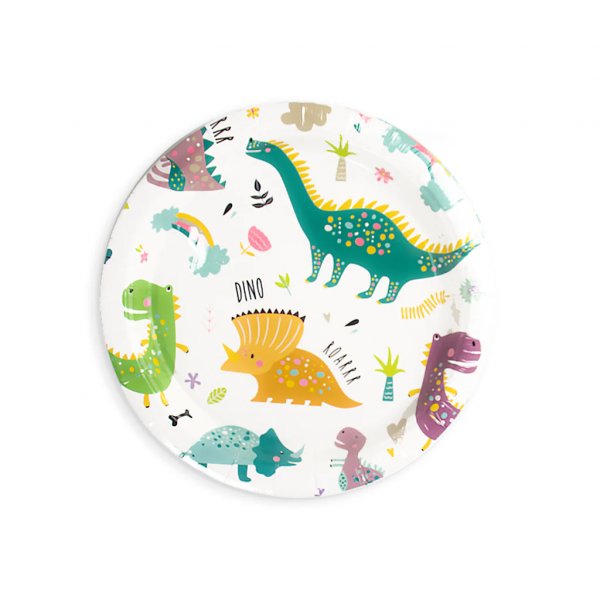 Papptallrikar - Dinosaurs - 6-pack