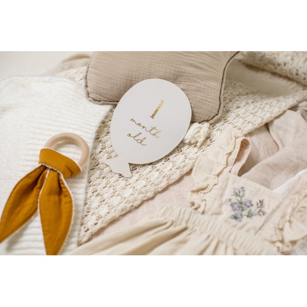 Ballongformade kort fr bebis-milstolpar