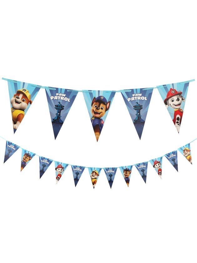 Vimpelgirlang – Paw Patrol – Blå – 1,9m – Paw patrol