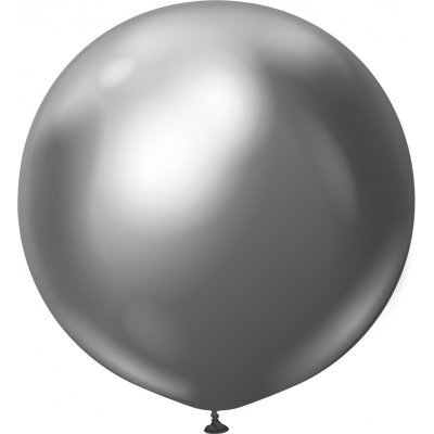 Ballonger enfrgade - Premium 90 cm - Space Grey Chrome - 2-pack