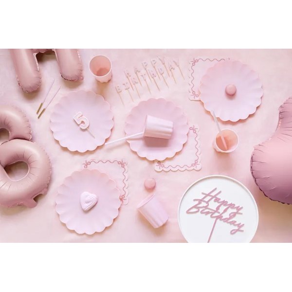 �teranv�ndbara plastmuggar - Ljusrosa - 4-pack