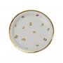 Papperstallrik Baby Guld/Vit