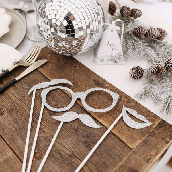 Photobooth-kit - Silver - 9 delar