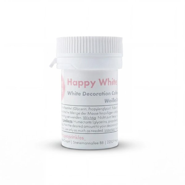 Happy Sprinkles Dekorationsfärg Titanoxid (E171) 20g Happy Sprinkles Dekorationsfärg Titanoxid (E171) 20g