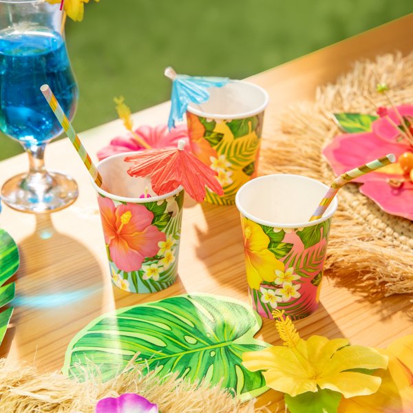 Papptallrikar - Aloha - 22 cm - 6-pack