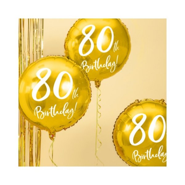 Folieballong Guld 80 �r