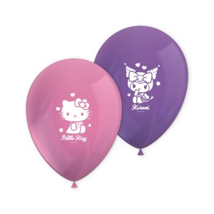 Latexballonger - Hello Kitty & Kuromi - 8-pack