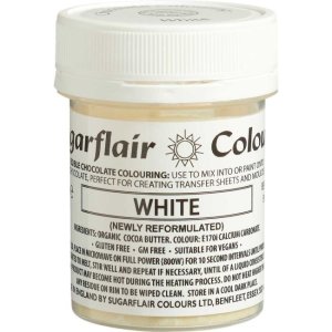 Sugarflair Chokladf�rg Vit 35g