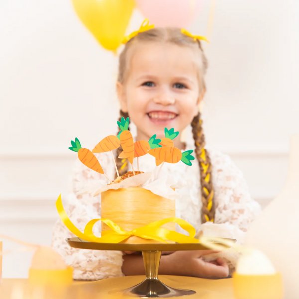 Cake picks - Morötter - 6-pack Cake picks - Morötter - 6-pack