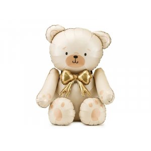 Folieballong - 84 cm - Teddybjörn - Beige/guld Folieballong - 84 cm - Teddybjörn - Beige/guld